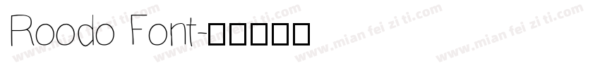 Roodo Font字体转换